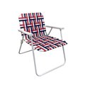 Seasonal Trends Folding Web Chair, 3071 in W, 2362 in D, 2283 in H, 250 lbs Capacity, Steel Frame AC4007-RED